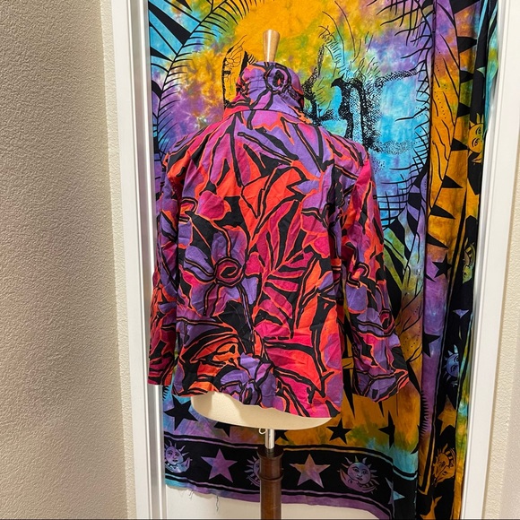 🌈 Lovely vibrant Vintage floral jacket - Picture 6 of 11